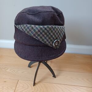 Charm NYC Brown & Plaid Hat *Read Full Description